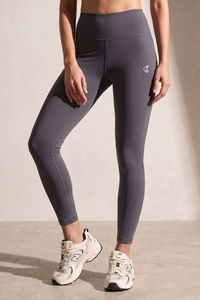 Zelocity Quick Dry Gym Leggings - Forged Iron — thumbnail 2